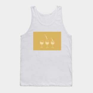 Men Dive Into Wineglasses Tank Top